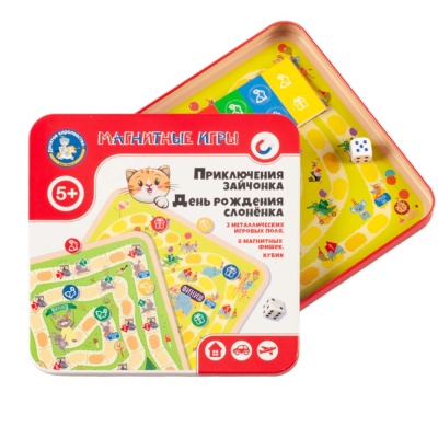 Настольная магнитная игра Приключения зайчонка День рождения слоненка Десятое Королевство 04912